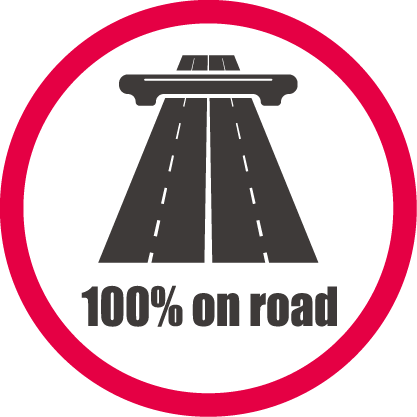 100on road